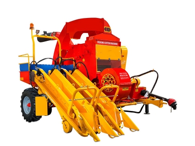 Double Rows COTTON HARVESTING MACHINE WHICH IS PULLED