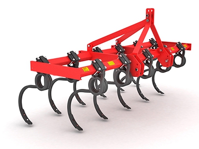 Spring-legged cultivator tiller